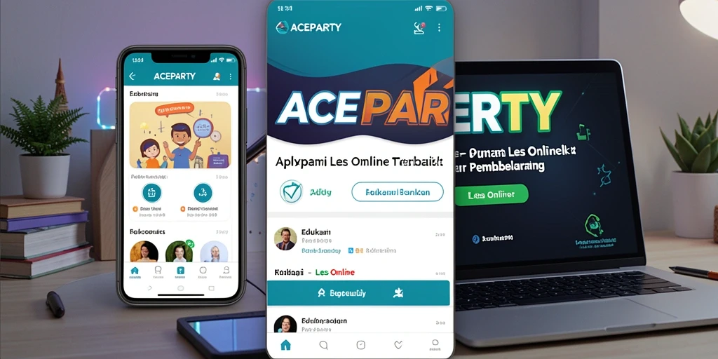 Tampilan antarmuka ACEPARTY yang interaktif dan ramah pengguna.