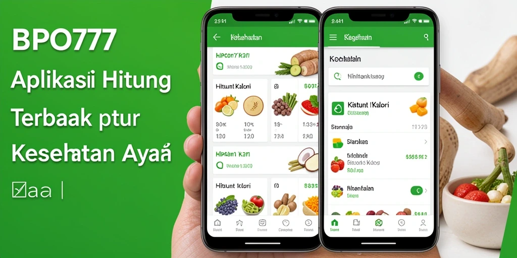 Antarmuka BPO777 dengan fitur Hitung Kalori yang mudah digunakan.