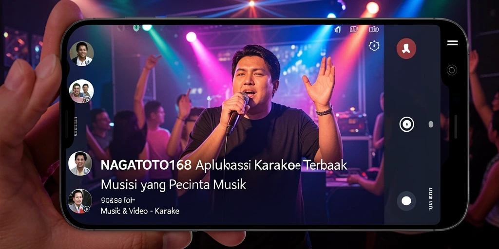 Tampilan antarmuka NAGATOTO168 dengan fungsi Karaoke yang intuitif.